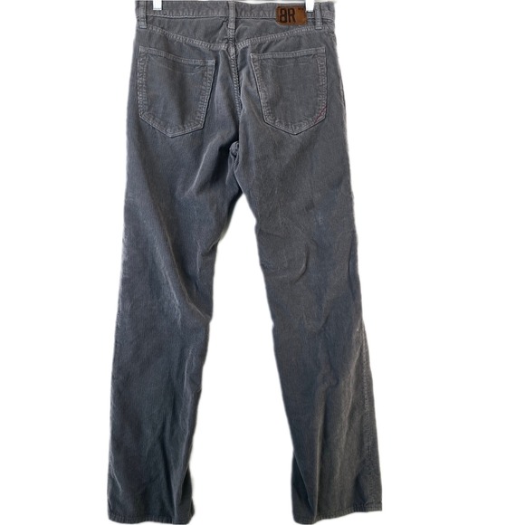 Banana Republic Corduroy Pants Mens 31x32 Straight Leg Gray Casual 100% Cotton - Picture 1 of 12